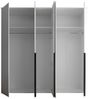 Kleiderschrank Konstanz / Kevo, Holzwerkstoff, Anthrazit, 225 x 225 x 52 cm Bild 4