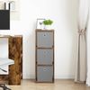 vidaXL Sideboard mit Schubladen Geräucherte Eiche 30,5 x 27 x 84,5 cm 8000560 Bild 3