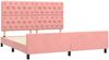 Doppelbett, Bettgestell Modernen mit Kopfteil Rosa 160x200 cm Samt d1089e Bild 4