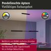 LED Pendelleuchte Smart Home Zigbee 3.0 Aptare RGBW+ dimmbar 2x2240lm 2x16W Schwarz gebürstet Bild 3