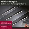 LED Pendelleuchte Smart Home Zigbee 3.0 Aptare RGBW+ dimmbar 2x2240lm 2x16W Schwarz gebürstet Bild 4
