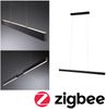 LED Pendelleuchte Smart Home Zigbee 3.0 Aptare RGBW+ dimmbar 2x2240lm 2x16W Schwarz gebürstet Bild 1