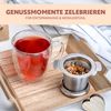 Portionslöffel mit Verschlussklammer und Teesieb aus Edelstahl Bild 2