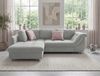 Ecksofa Schlafcouch L-Garnitur Bettkasten Ottomane links Mikrofaser in Grau Bild 2