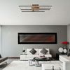 LED Deckenleuchte, Holzoptik, schwarz, beweglich, L 80 cm Bild 5