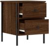 vidaXL Nachttische 2 Stk. Braun Eichen-Optik 40x42x50 cm Holzwerkstoff 825992 Bild 5