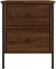 vidaXL Nachttische 2 Stk. Braun Eichen-Optik 40x42x50 cm Holzwerkstoff 825992 Bild 4