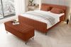 99rooms Lucio Boxspringbett mit Hocker Boucle-Stoff ANTHOLOGY Terracotta 160x200 cm Bild 3