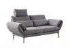 KAWOLA Funktionssofa HOLLY 2-Sitzer 1 Kopfstütze Stoff grau 90 x 92 x 176 cm Bild 3