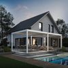 Weide E-Deluxe | elektrische Pergola mit LED | Voll Aluminium | 3,6 x 7,2 M | motorisiertes Lamellendach weiß Bild 3