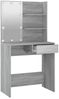 vidaXL Schminktisch mit LED Grau Sonoma 74,5x40x141 cm 820482 Bild 4