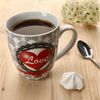 van Well Becher 4er Set Kaffeebecher Herz 35cl Herzbecher, Porzellan Bild 4