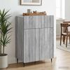 vidaXL Sideboard Graues Sonoma 66 x 34,5 x 92 cm Holzwerkstoff 894411 Bild 4