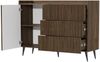 Compleo Schubkastenkommode mit 3 Schubladen, Japandi design, Kaschmir oder Nussbaum MODE Bild 3