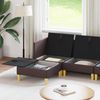vidaXL Modular Sofa Set mit Stauraum 5 pcs Dunkelbraun Stoff 3413696 Bild 3
