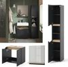 Badmöbel-Set Marelle Anthrazit 3 Teile, mit Hochschrank Vicco Bild 2