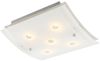 LED Deckenleuchte, Chrom, Glas, L 28 cm Bild 1