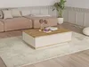 Vente-unique - LOTULA Couchtisch Holz, Platte BeigeBeige - B 60 cm x H 28,6 cm x L 90 cm Bild 1