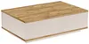 Vente-unique - LOTULA Couchtisch Holz, Platte BeigeBeige - B 60 cm x H 28,6 cm x L 90 cm Bild 2