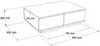 Vente-unique - LOTULA Couchtisch Holz, Platte BeigeBeige - B 60 cm x H 28,6 cm x L 90 cm Bild 4