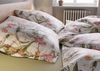 Mako Satin Bettwäsche Tropical Flowers mint 135x200 + 80x80 Bild 4