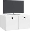 vidaXL Wandmontierter TV-Schrank 59,5 x 41 x 30 cm Hochglanz Weiß 899189 Bild 3