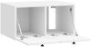 vidaXL Wandmontierter TV-Schrank 59,5 x 41 x 30 cm Hochglanz Weiß 899189 Bild 4