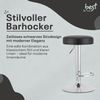 Best for Home Hocker Best For Home, Höhenverstellbarer Barhocker mit Metallgestell Bild 2