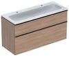 Möbelset iCon schmal 2 Schubladen 120x63 Eiche Bild 1