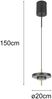 Kleine dimmbare LED Pendelleuchte KEATON im modernen Design, Schwarz Gold Ø 20cm Bild 4