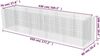 Gabionen Hochbeet ROON aus Stahl 450x90x100cm Steinkorb Gabionengitter Ziergabione Steingabione Drahtkorb befüllbar Bild 2