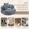 Celya Sitzsack Lazy Sofa Gaming Sofa Stuhl mit drei Kissen,hoch Rücken Sitzsack Stuhl (1 Sitzsack, 3 Kissen), Couch für Erwachsene und Kinder, für Schlafzimmer und Büro,Gray Bild 3