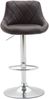 CLP 2er Set Barhocker Lazio Kunstleder höhenverstellbar und 360 Grad drehbar,braun Bild 2
