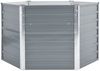 vidaXL Garten-Hochbeet Verzinkter Stahl 129x129x77 cm Grau 44856 Bild 2