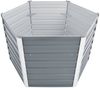 vidaXL Garten-Hochbeet Verzinkter Stahl 129x129x77 cm Grau 44856 Bild 3