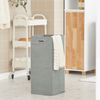 SoBuy BZR74-W Badezimmer-Hochschrank, MDF, Lackiert, Weiß, 32 x 170 x 31 cm Bild 5