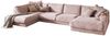 KAWOLA Sofa MADELINE Wohnlandschaft U-Form Cord rosa Longchair rechts 86 x 224 x 425 cm Bild 3