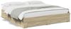 vidaXL Bettgestell mit Schubladen Sonoma-Eiche 200x200cm Holzwerkstoff 3280358 Bild 2