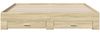 vidaXL Bettgestell mit Schubladen Sonoma-Eiche 200x200cm Holzwerkstoff 3280358 Bild 4