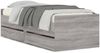 vidaXL Bettgestell mit Schubladen Grau Sonoma 100x200 cm 3207341 Bild 2