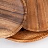 Levandeo® Dekoteller, 4er Set Runde Teller Akazie Ø10cm Holzteller Snackteller Dekoteller Bild 3