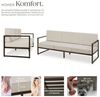 tectake Essgruppe Garten-Loungesofa, (Set, 1-tlg), Pulverbeschichtetes Stahlgestell für maximale Stabilität Bild 3