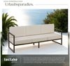 tectake Essgruppe Garten-Loungesofa, (Set, 1-tlg), Pulverbeschichtetes Stahlgestell für maximale Stabilität Bild 4