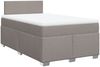 vidaXL Boxspringbett mit Matratze Taupe 120x200 cm Stoff 3288152 Bild 3