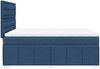 vidaXL Boxspringbett mit Matratze Blau 140x190 cm Stoff 3291683 Bild 5