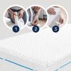 Dailydream “Model M“ viscoelastischer Matratzentopper mit Memory Foam Effekt, Weiß, 140 x 200 x 5 cm Bild 5