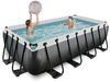 EXIT Swimming Pool rechteckig Premium 400 x 200 x 100 cm Schwarz Bild 5
