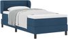 vidaXL Boxspringbett mit Matratze mit Kopfteil Blau 90 x 190 cm Stoff 3339939 Bild 2