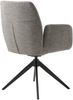 Armlehnstuhl >ROXANA< drehbar, Wipp-Relax-Funktion, Grau, Stoff-Brego - 57,5x88x62cm (BxHxT) Bild 4