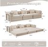 Leawin Sofa Sofas Wohnzimmer, Sofa mit Schlaffunktion aus Cord modular, Faltbar, flexibel, ohne Montage und ideal für kleine Räume Bild 2